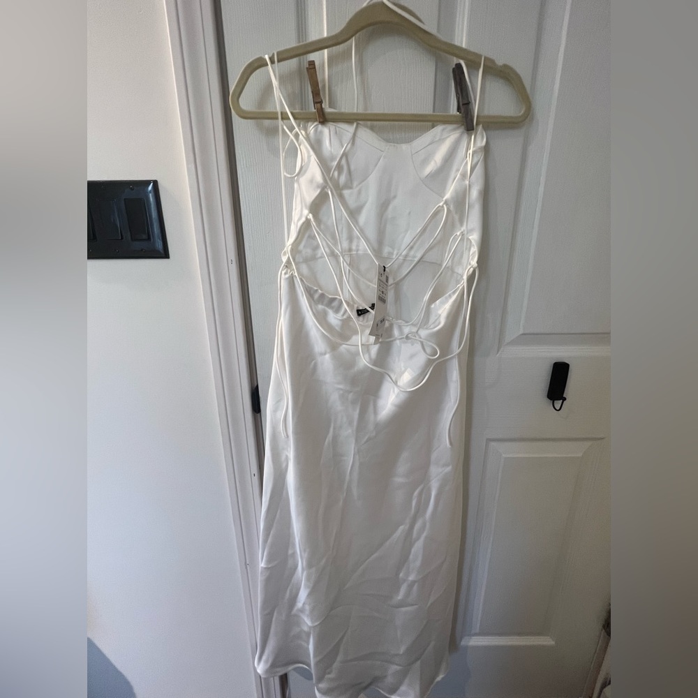 Zara satin mini dress, large